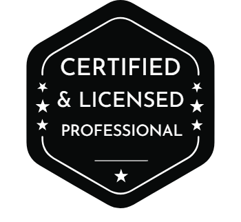 certified & licensed badge
